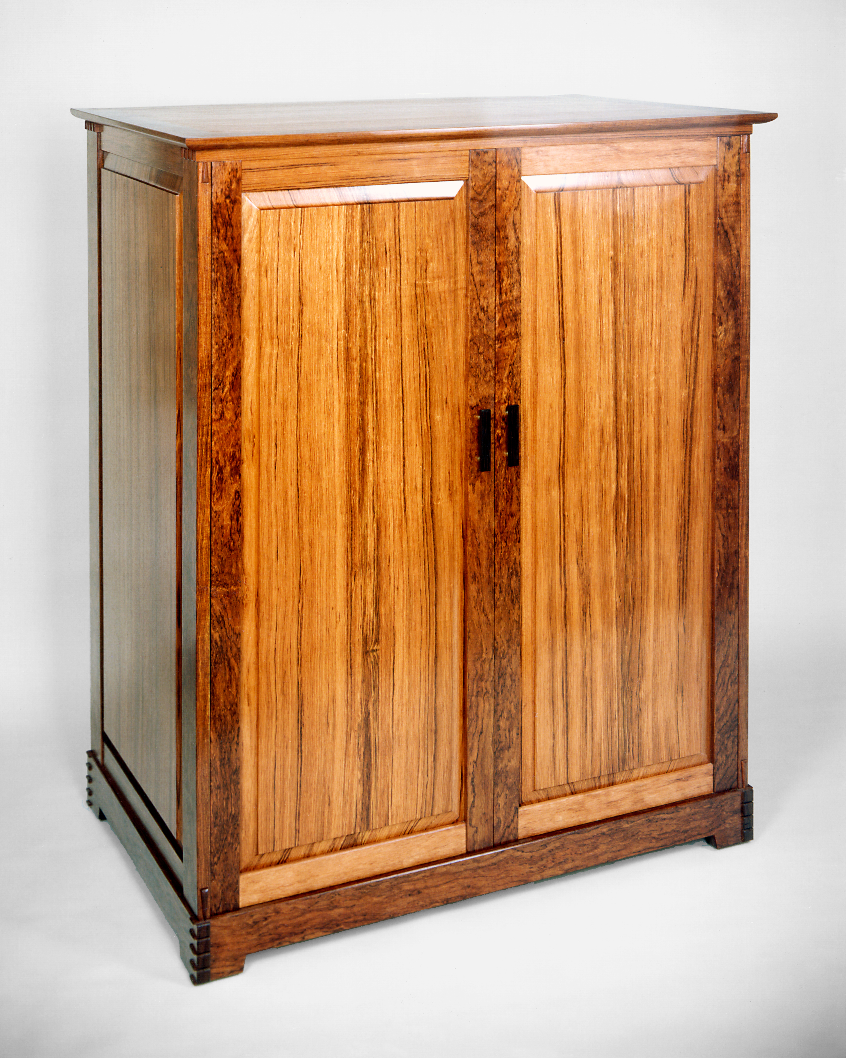 A Mid Height Bubinga Cabinet by Don DeDobbeleer, Fine Custom Wood Furniture