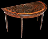 Demilune End Table by Don DeDobbeleer, Fine Custom Wood Furniture