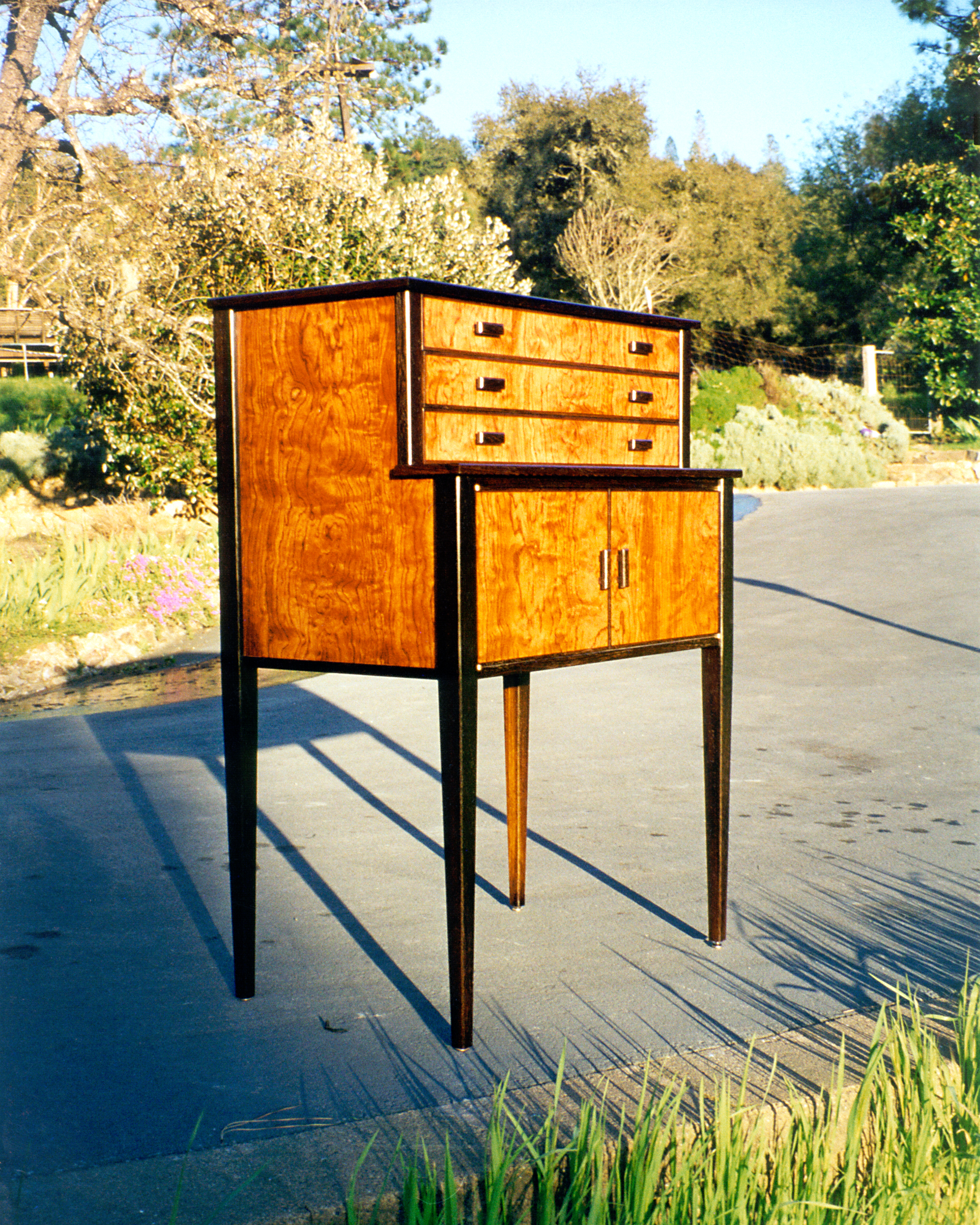 A Split Level Dresser by Don DeDobbeleer, Fine Custom Wood Furniture