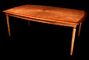 Nautilus Sunburst Walnut Dining Table by Don DeDobbeleer