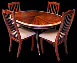 Race Track Oval Dining Table and Chairs by Don DeDobbeleer