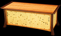 Asian Bamboo Shoe Bench by Don DeDobbeleer